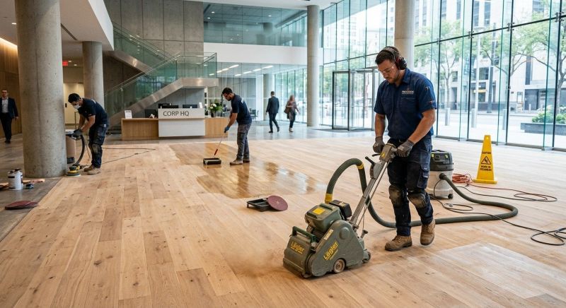 Our team working on Wood Floor Service projects in Fauquier County, VA