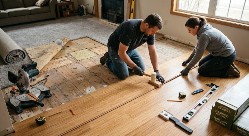 Bamboo Flooring Installation in Fauquier County, VA