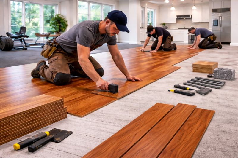 Cherry Floor Installation in Nokesville, VA