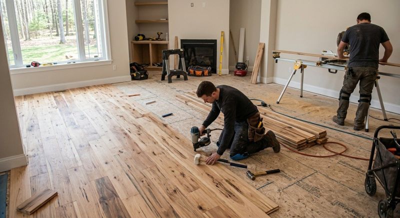 Hickory Floor Installation in Fauquier County, VA