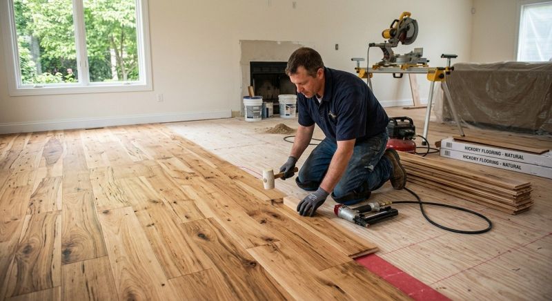 Hickory Floor Installation in Fauquier County, VA