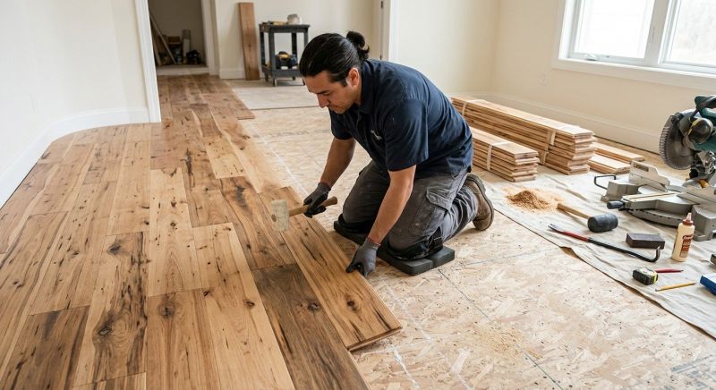 Hickory Floor Installation in Fauquier County, VA