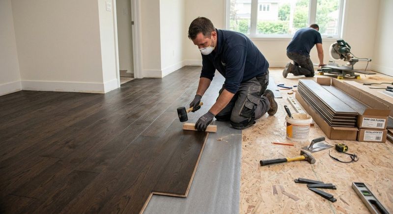 Hickory Floor Installation in Fauquier County, VA