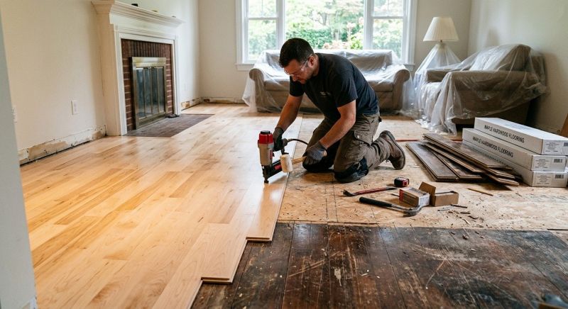 Maple Flooring Installation in Remington, VA