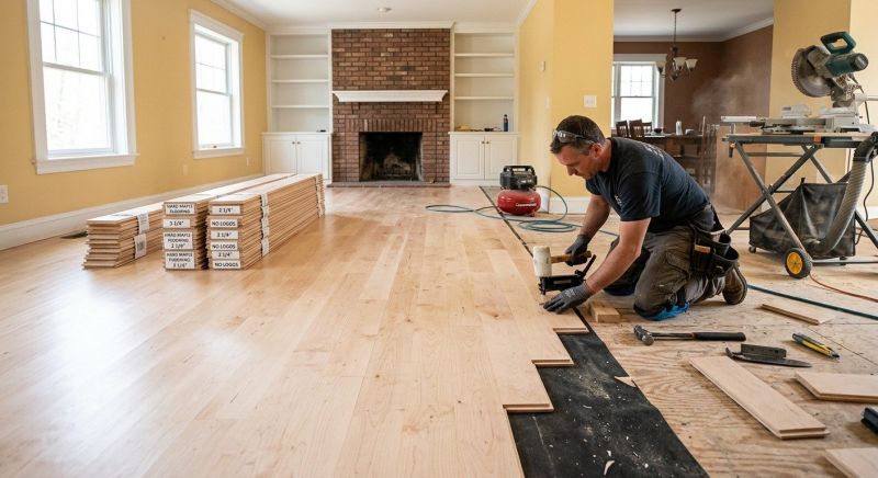Maple Flooring Installation in Upperville, VA