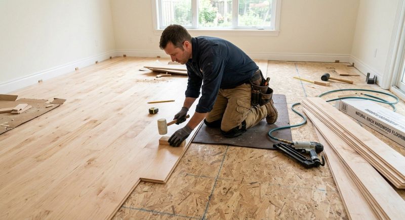 Maple Flooring Installation in Woodbridge, VA