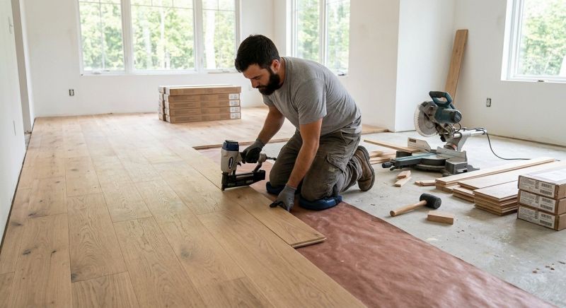Oak Floor Installation in Bristow, VA