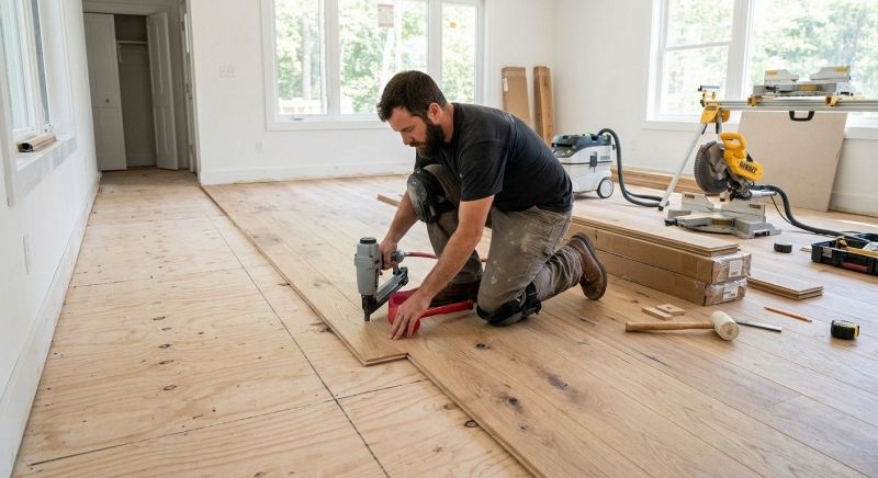 Oak Floor Installation in Centreville, VA