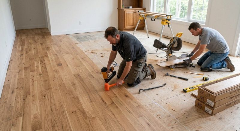 Oak Floor Installation in Chantilly, VA