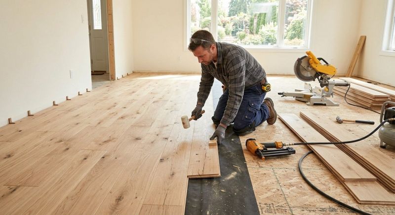 Oak Floor Installation in Marshall, VA
