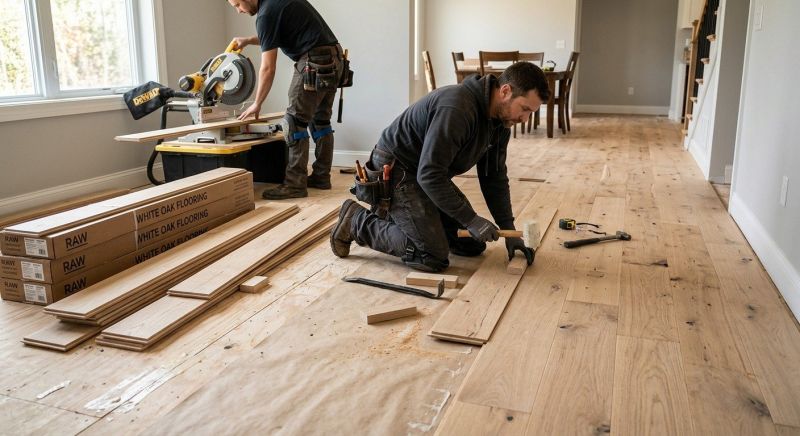 Oak Floor Installation in Triangle, VA