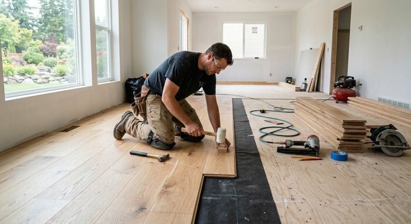Oak Floor Installation in Upperville, VA