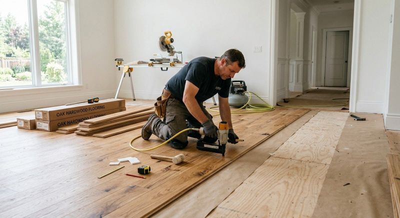 Oak Floor Installation in Upperville, VA