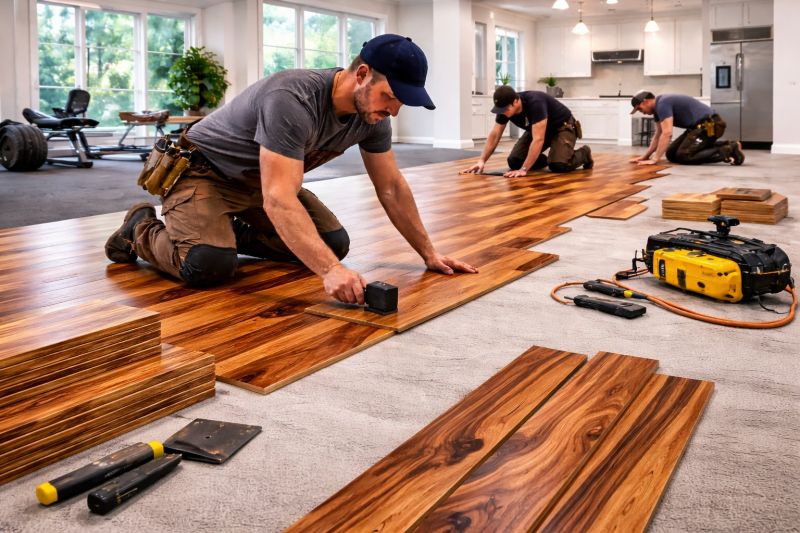Teak Flooring Installation in Fauquier County, VA