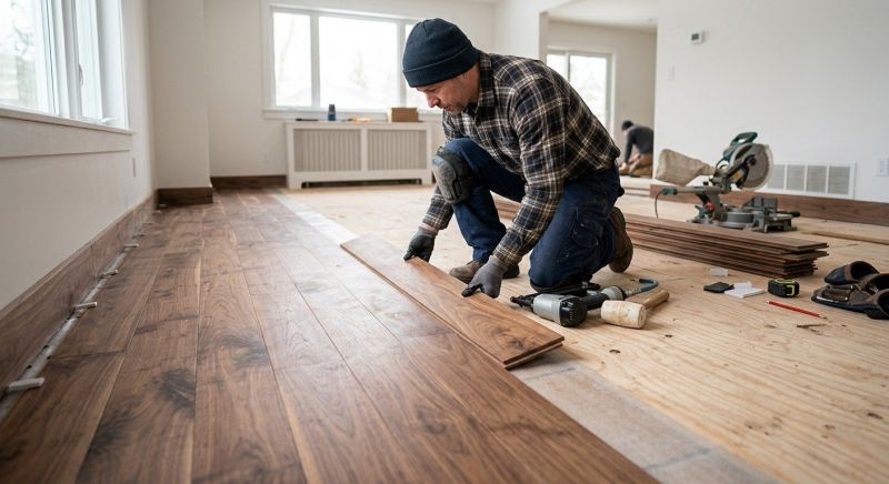 Walnut Flooring Installation in Fauquier County, VA
