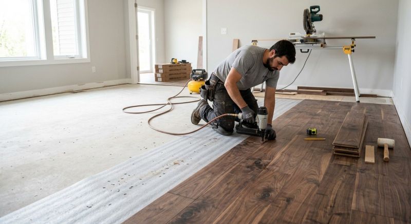 Walnut Flooring Installation in Fauquier County, VA