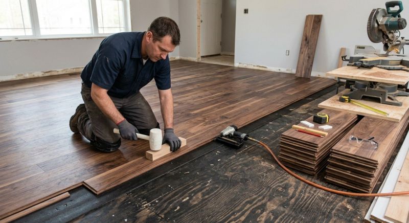 Walnut Flooring Installation in Fauquier County, VA