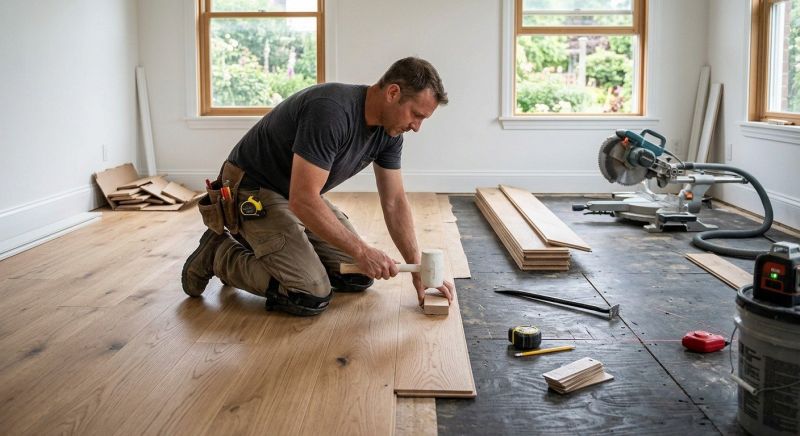 Wide Plank Floor Installation in Fauquier County, VA