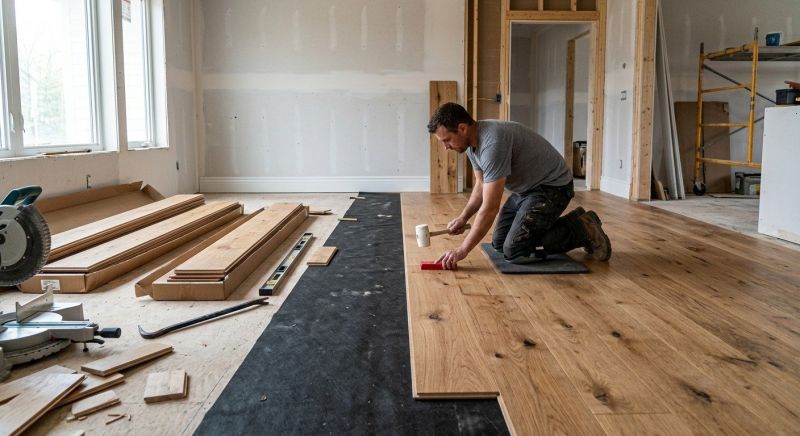 Wide Plank Floor Installation in Fauquier County, VA