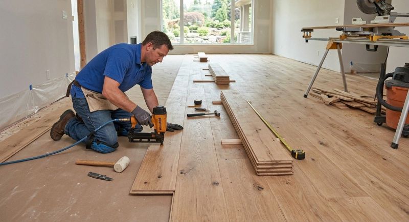 Wide Plank Floor Installation in Fauquier County, VA