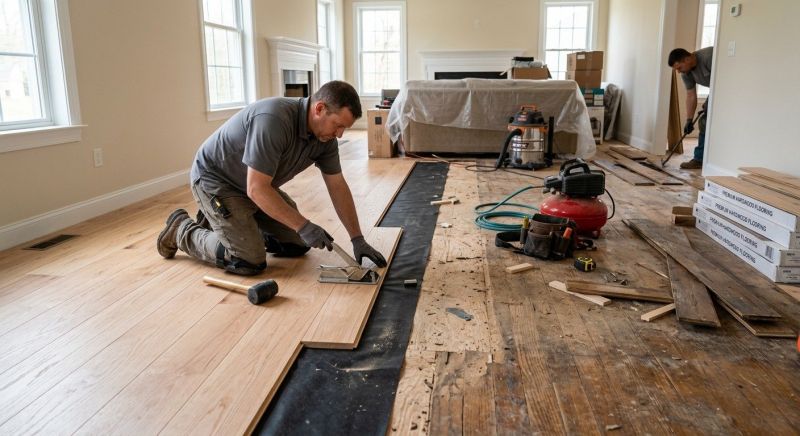 Wood Floor Replacement in Triangle, VA